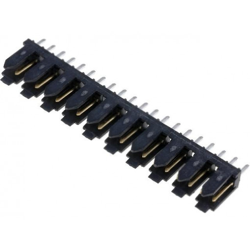 76384-302LF; Socket; wire-board; male; PIN: 2; 2.54mm; THT; DUBOX; 3A; gold-plated; FCI