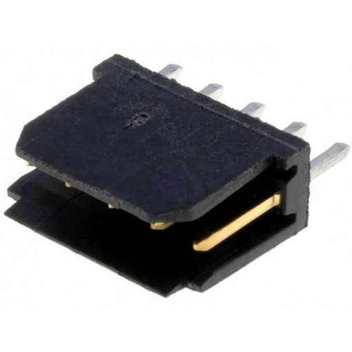 76384-305LF; Socket; wire-board; male; PIN: 5; 2.54mm; THT; DUBOX; 3A; gold-plated; FCI