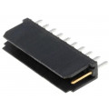 76384-310LF; Socket; wire-board; male; PIN: 10; 2.54mm; THT; DUBOX; 3A; straight; FCI