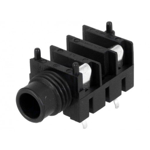 FCR11105; Socket; Jack 6,35mm; female; mono; with on/off switch; angled 90°; CLIFF