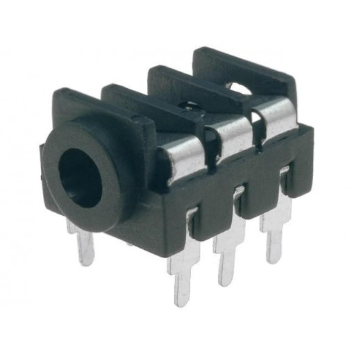 FCR1295; Socket; Jack 3,5mm; female; stereo; with on/off switch; THT; CLIFF