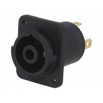 FCR2064; Socket; circular; CLIFFCON; PIN: 4; grounding contact; 20A; 250VAC; CLIFF