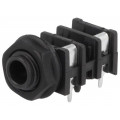 FCR50055; Socket; Jack 6,3mm; female; mono,with earthing; angled 90°; THT; CLIFF FCR50055; Socket; Jack 6,3mm; female; mono,with earthing; angled 90°; THT; CLIFF