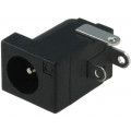 FC681465 (DC-10L); Socket; DC supply; male; 5,5/2,1-2,5mm; 5.5mm; 2.1mm; soldering; CLIFF