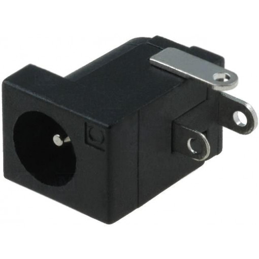 FC681465 (DC-10L); Socket; DC supply; male; 5,5/2,1-2,5mm; 5.5mm; 2.1mm; soldering; CLIFF