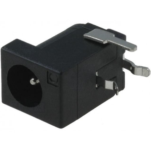 FC681465P (DC-10LP); Socket; DC supply; male; 5,5/2,1-2,5mm; 5.5mm; 2.1mm; THT; 5A; 12VDC; CLIFF