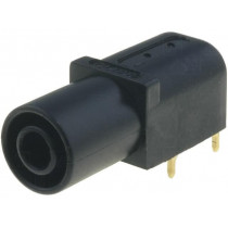 ; Socket; 4mm banana; 24A; 33mm; black; gold-plated; on panel; CLIFF ; Socket; 4mm banana; 24A; 33mm; black; gold-plated; on panel; CLIFF