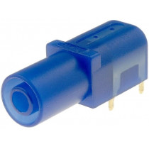 ; Socket; 4mm banana; 24A; 33mm; blue; gold-plated; on panel; CLIFF ; Socket; 4mm banana; 24A; 33mm; blue; gold-plated; on panel; CLIFF