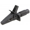 FCR7940; Crocodile clip; 10A; black; max.25mm; Connection: 4mm socket; CLIFF FCR7940; Crocodile clip; 10A; black; max.25mm; Connection: 4mm socket; CLIFF