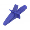 FCR7943; Crocodile clip; 10A; blue; max.25mm; Connection: 4mm socket; CLIFF FCR7943; Crocodile clip; 10A; blue; max.25mm; Connection: 4mm socket; CLIFF