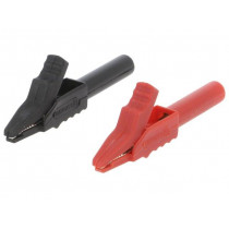 FCR7960RB; Crocodile clip; 15A; black,red; max.12mm; 300V; CLIFF