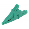 FCR79900G; Crocodile clip; 20A; green; max.39mm; 1kV; Connection: 4mm socket; CLIFF FCR79900G; Crocodile clip; 20A; green; max.39mm; 1kV; Connection: 4mm socket; CLIFF