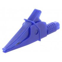 FCR79900L; Crocodile clip; 20A; blue; max.39mm; 1kV; Connection: 4mm socket; CLIFF