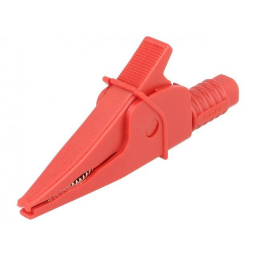 FCR79900R; Crocodile clip; 20A; red; max.39mm; 1kV; Connection: 4mm socket; CLIFF