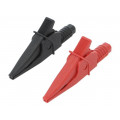 FCR79900RB; Crocodile clip; 20A; black,red; max.39mm; 1kV; CLIFF FCR79900RB; Crocodile clip; 20A; black,red; max.39mm; 1kV; CLIFF