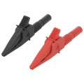 FCR79910RB; Crocodile clip; 20A; black,red; max.39mm; 1kV; CLIFF FCR79910RB; Crocodile clip; 20A; black,red; max.39mm; 1kV; CLIFF