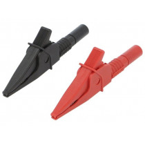 FCR79910RB; Crocodile clip; 20A; black,red; max.39mm; 1kV; CLIFF