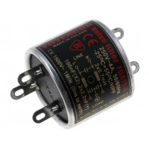 FD411-4; Filter: anti-interference; mains; Cx: 100nF; Cy: 2.2nF; 0.5mH; 250V; FILTERCON