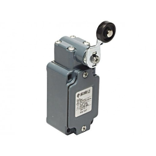 FD 557; Limit switch; lever R 43mm, plastic roller Ø20mm; NO + NC; 10A; PIZZATO ELETTRICA