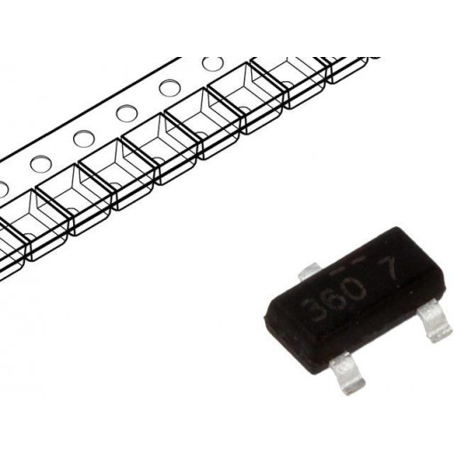 FDN360P; Transistor: P-MOSFET; unipolar; -30V; -2A; 0.5W; SuperSOT-3; ON SEMICONDUCTOR (FAIRCHILD)