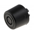; Quick mounting foot; black; polyetylene; A: 8mm; B: 20mm; C: 18mm; FIX&FASTEN