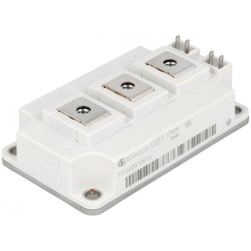 FF200R12KT4HOSA1; Module: IGBT; transistor/transistor; IGBT half-bridge; Ic: 200A; INFINEON TECHNOLOGIES FF200R12KT4HOSA1; Module: IGBT; transistor/transistor; IGBT half-bridge; Ic: 200A; INFINEON TECHNOLOGIES