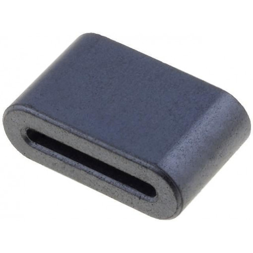 FFP19X12X6.5; Ferrite: one-piece; 28AWG; 34Ω; A: 19mm; B: 12mm; C: 6.5mm; D: 13.5mm; FERROCORE FFP19X12X6.5; Ferrite: one-piece; 28AWG; 34Ω; A: 19mm; B: 12mm; C: 6.5mm; D: 13.5mm; FERROCORE