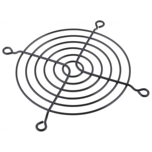 ; Guard; 92x92mm; Mat: metal; Mounting: screw; Colour: black; TQSolution