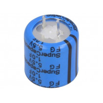 FG0H105ZF; Capacitor: electrolytic; 1F; 5.5VDC; ESR: 65Ω; THT; -20÷+80%; KEMET