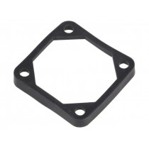 FGA-40; Mounting gasket; Ømount.hole: 4.5mm; black; Shore hardness: 40; RICHCO