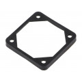 FGA-50; Mounting gasket; Ømount.hole: 4.5mm; black; Shore hardness: 40; RICHCO