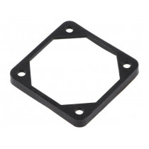 FGA-50; Mounting gasket; Ømount.hole: 4.5mm; black; Shore hardness: 40; RICHCO