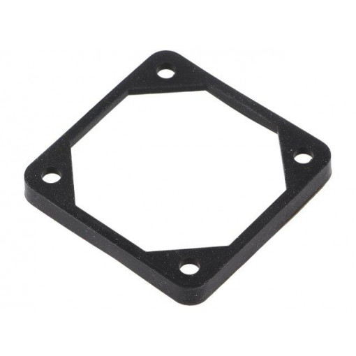 FGA-50; Mounting gasket; Ømount.hole: 4.5mm; black; Shore hardness: 40; RICHCO