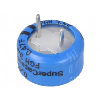 FGH0V474ZF; Capacitor: electrolytic; 0.47F; 3.5VDC; ESR: 25Ω; THT; -20÷+80%; KEMET