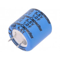 FGR0H105ZF; Capacitor: electrolytic; 1F; 5.5VDC; ESR: 65Ω; THT; -20÷+80%; KEMET