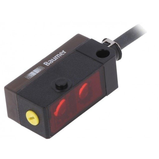 FHDK 10P5101; Sensor: photoelectric; Range: 20÷120mm; PNP; DARK-ON,LIGHT-ON; BAUMER FHDK 10P5101; Sensor: photoelectric; Range: 20÷120mm; PNP; DARK-ON,LIGHT-ON; BAUMER