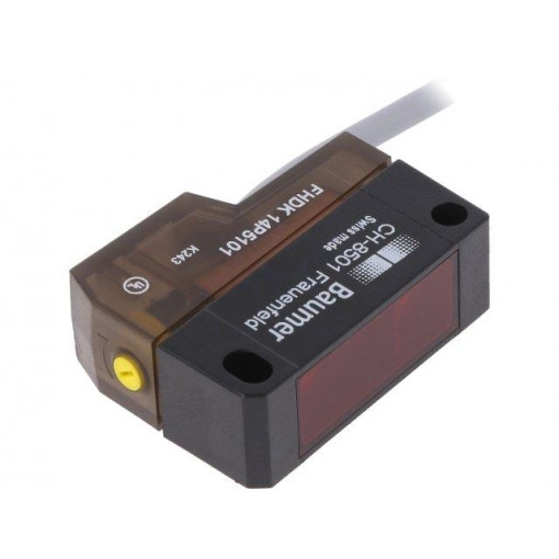 FHDK 14P5101; Sensor: photoelectric; Range: 20÷350mm; PNP; DARK-ON,LIGHT-ON; BAUMER FHDK 14P5101; Sensor: photoelectric; Range: 20÷350mm; PNP; DARK-ON,LIGHT-ON; BAUMER