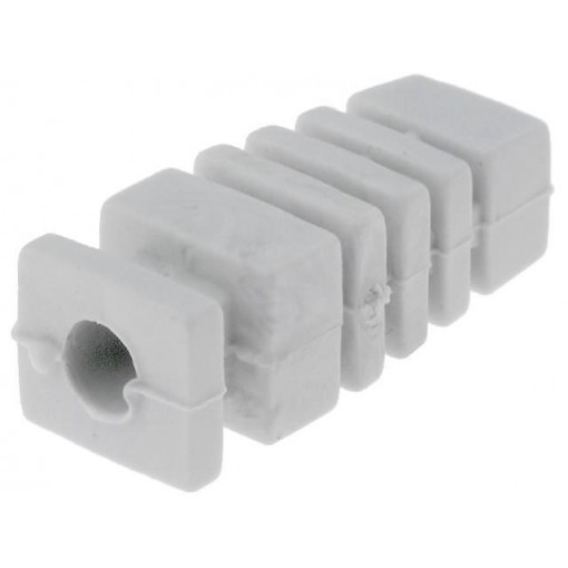 FI-7 GY; Strain relief; Dim: Ø4mm; L: 23mm; light grey; MASZCZYK FI-7 GY; Strain relief; Dim: Ø4mm; L: 23mm; light grey; MASZCZYK