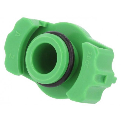 8001028; Syringe adapter; 10ml; Colour: green; Manufacturer series: QuantX; FISNAR