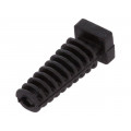 FIX-3.0X23-PRO; Strain relief; Øhole: 3mm; black; Panel thick: max.2.5mm; L: 23mm; FIX&FASTEN