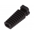 FIX-5.0X2.5X25-PRO; Strain relief; black; Panel thick: max.3.4mm; L: 25mm; FIX&FASTEN
