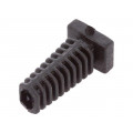 FIX-5.5X2.8X25-PRO; Strain relief; black; Panel thick: max.2.2mm; L: 25mm; FIX&FASTEN