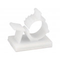 ; Self-adhesive cable holder; 7.9÷10.3mm; polyamide; natural; FIX&FASTEN ; Self-adhesive cable holder; 7.9÷10.3mm; polyamide; natural; FIX&FASTEN