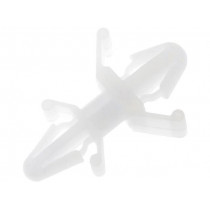 ; PCB distance; polyamide; L: 6.3mm; latch/latch; Colour: natural; FIX&FASTEN