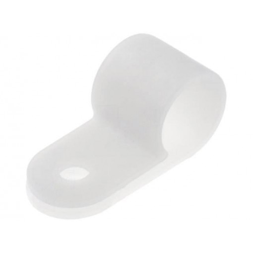 ; Fixing clamp; Cable P-clips; ØBundle : 8.3mm; polyamide; natural; FIX&FASTEN
