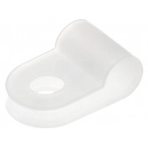 ; Fixing clamp; Cable P-clips; ØBundle : 4.5mm; polyamide; natural; FIX&FASTEN