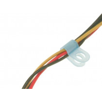 CC-1S; Fixing clamp; Cable P-clips; ØBundle : 3mm; polyamide; natural; FIX&FASTEN