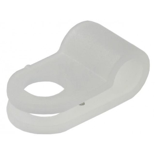 ; Fixing clamp; Cable P-clips; ØBundle : 3mm; polyamide; natural; FIX&FASTEN