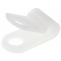 ; Fixing clamp; Cable P-clips; ØBundle : 3.2mm; polyamide; natural; FIX&FASTEN