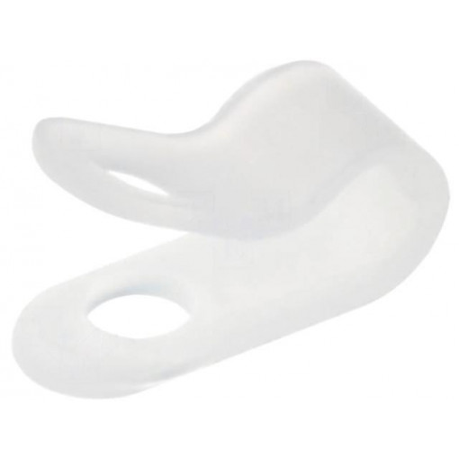 ; Fixing clamp; Cable P-clips; ØBundle : 2.7mm; polyamide; natural; FIX&FASTEN